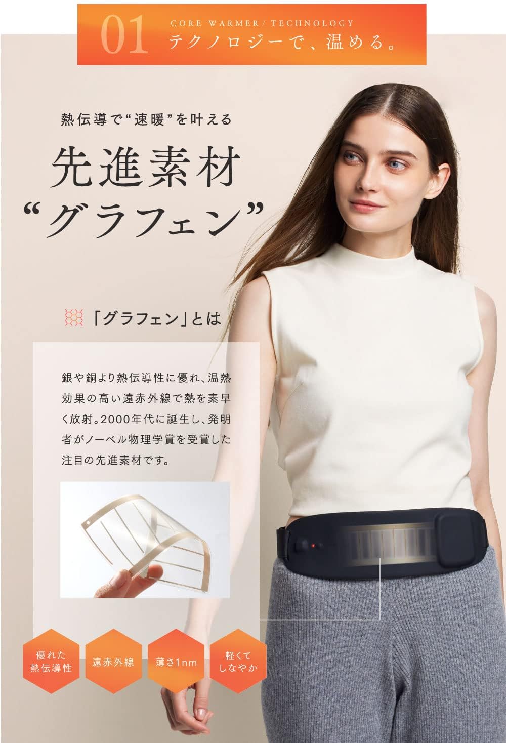 月額2,080円レンタルプラン：MYTREX CORE WARMER 温熱ベルト