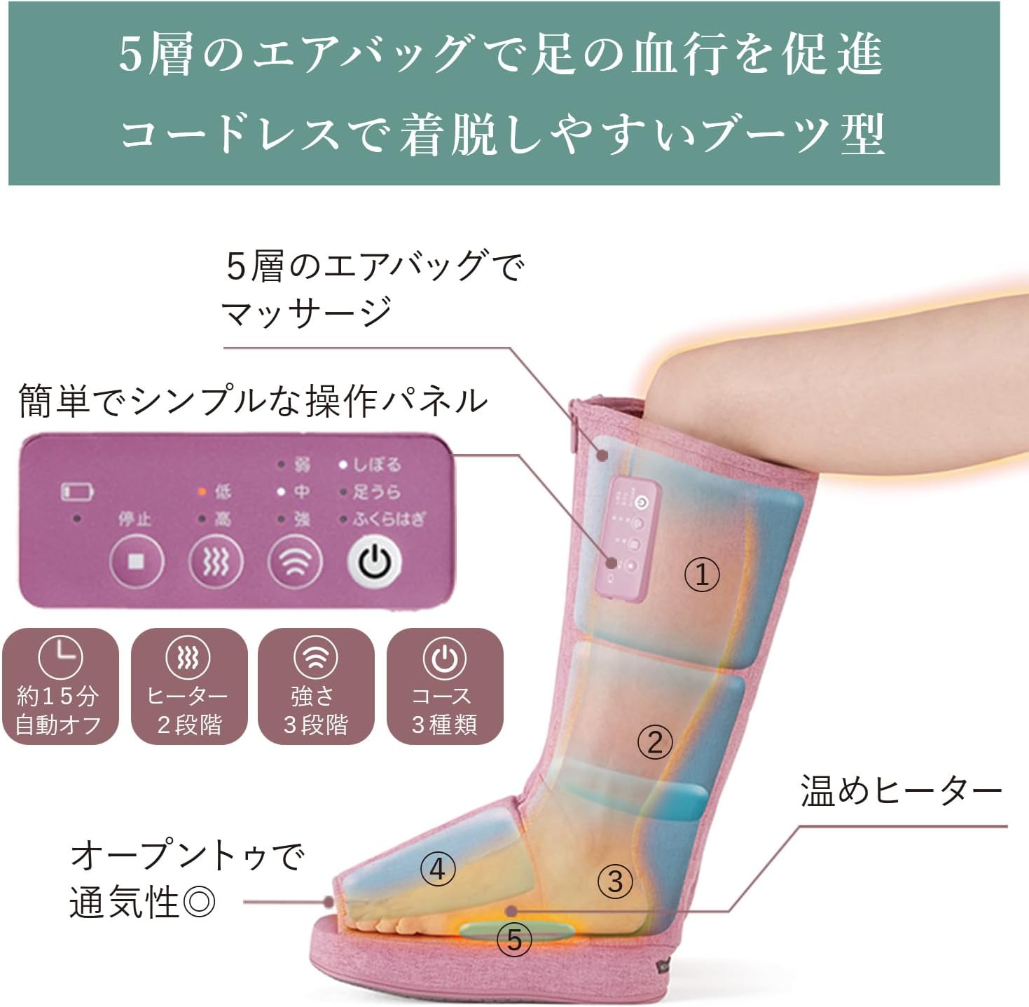 Compex Ayre マッサージブーツ 月額3,880円レンタルプラン：アテックス ルルド レッグマッサージャー