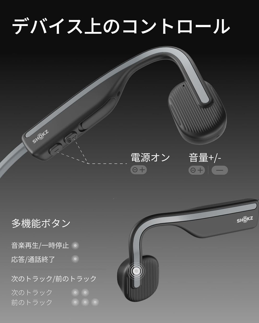 月額1,980円レンタルプラン：Shokz OpenMove イヤホン AFT-EP-000022
