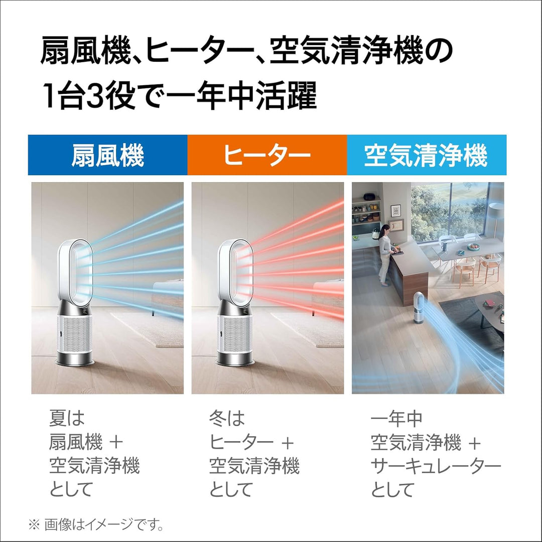 月額7,880円レンタルプラン：Dyson Purifier Hot + Cool Gen1 空気清浄機 HP10 BN