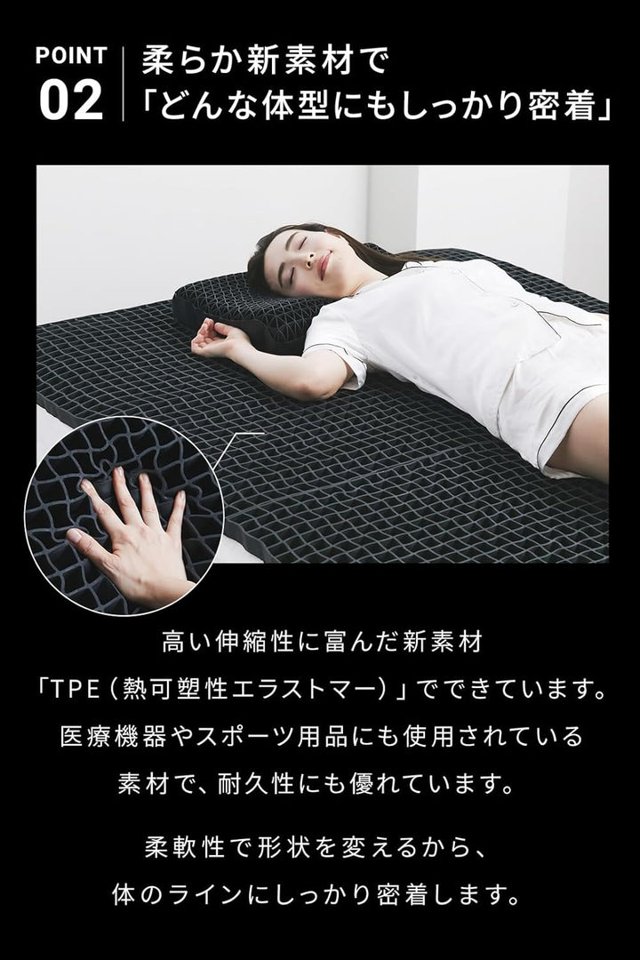 月額7,380円~9,380円レンタルプラン：太陽 ヒツジのいらないマットレス SLEEPER HTM-003SG ブラック