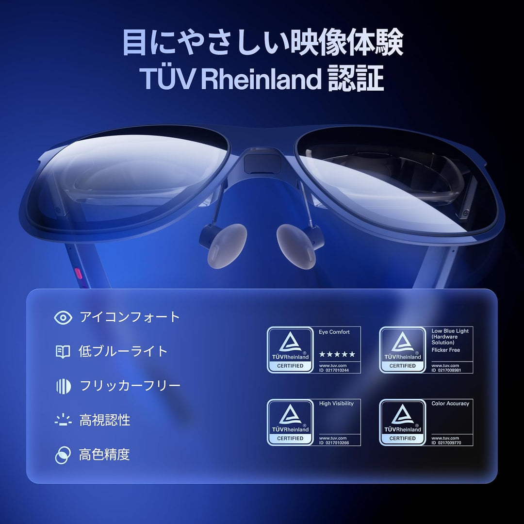 月額9,800円レンタルプラン：XREAL 1S ARグラス