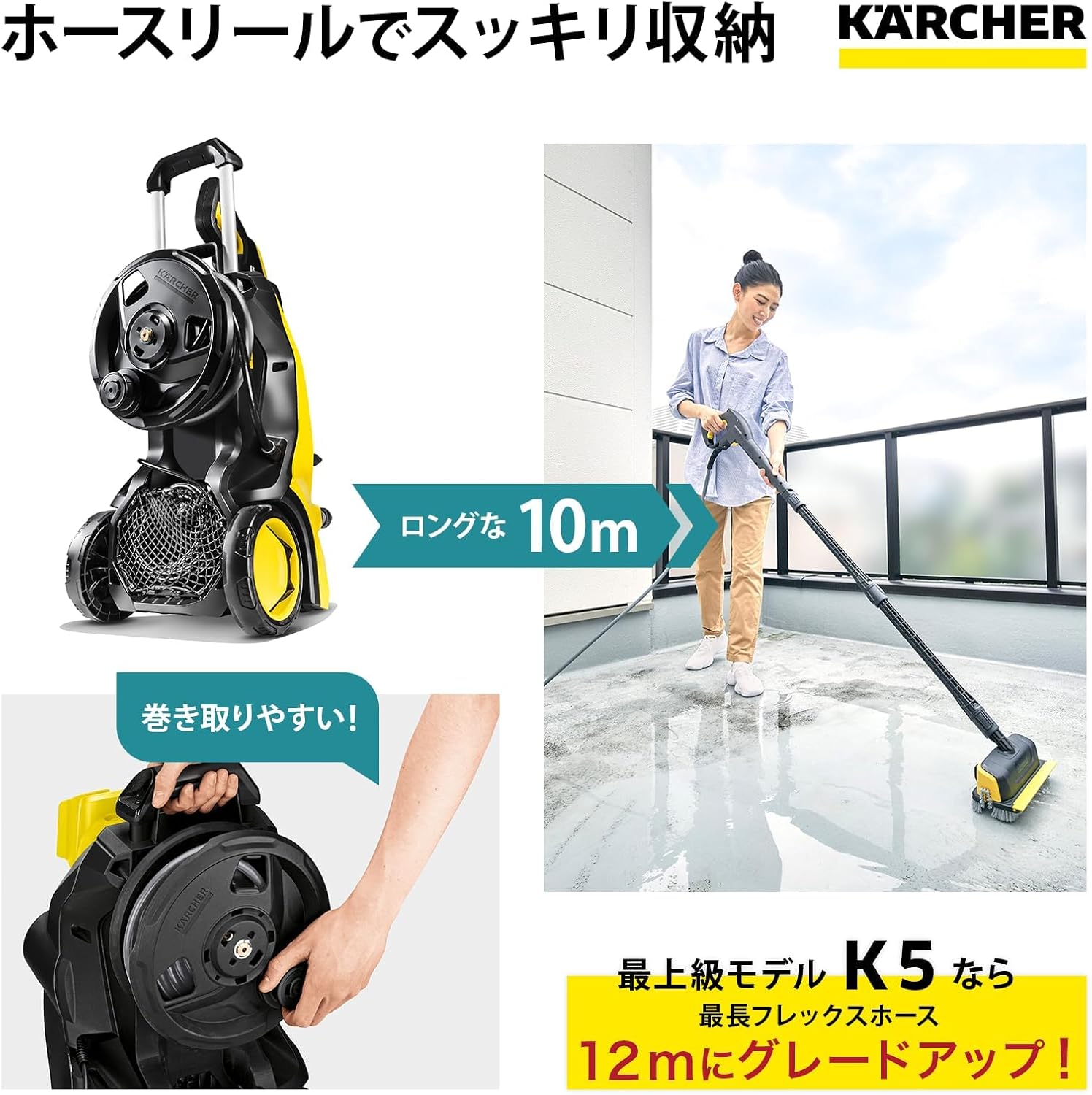 月額9,800円レンタルプラン：ケルヒャー 高圧洗浄機 K 4 プレミアム