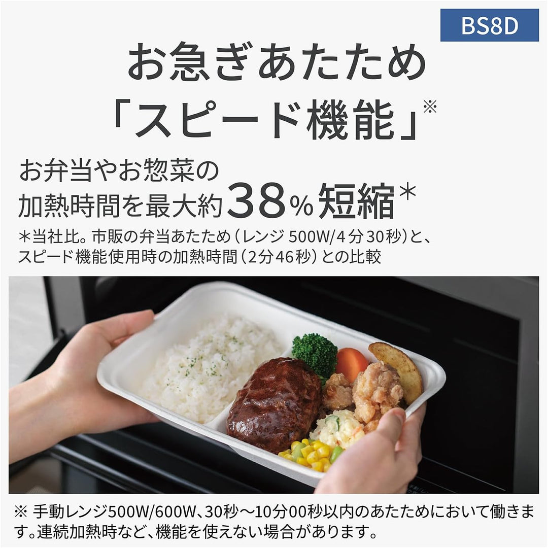 月額9,800円レンタルプラン：パナソニック スチームオーブンレンジ ビストロ 調理家電 NE-BS8D ホワイト