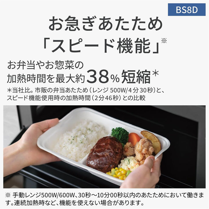 月額9,800円レンタルプラン：パナソニック スチームオーブンレンジ ビストロ 調理家電 NE-BS8D ホワイト