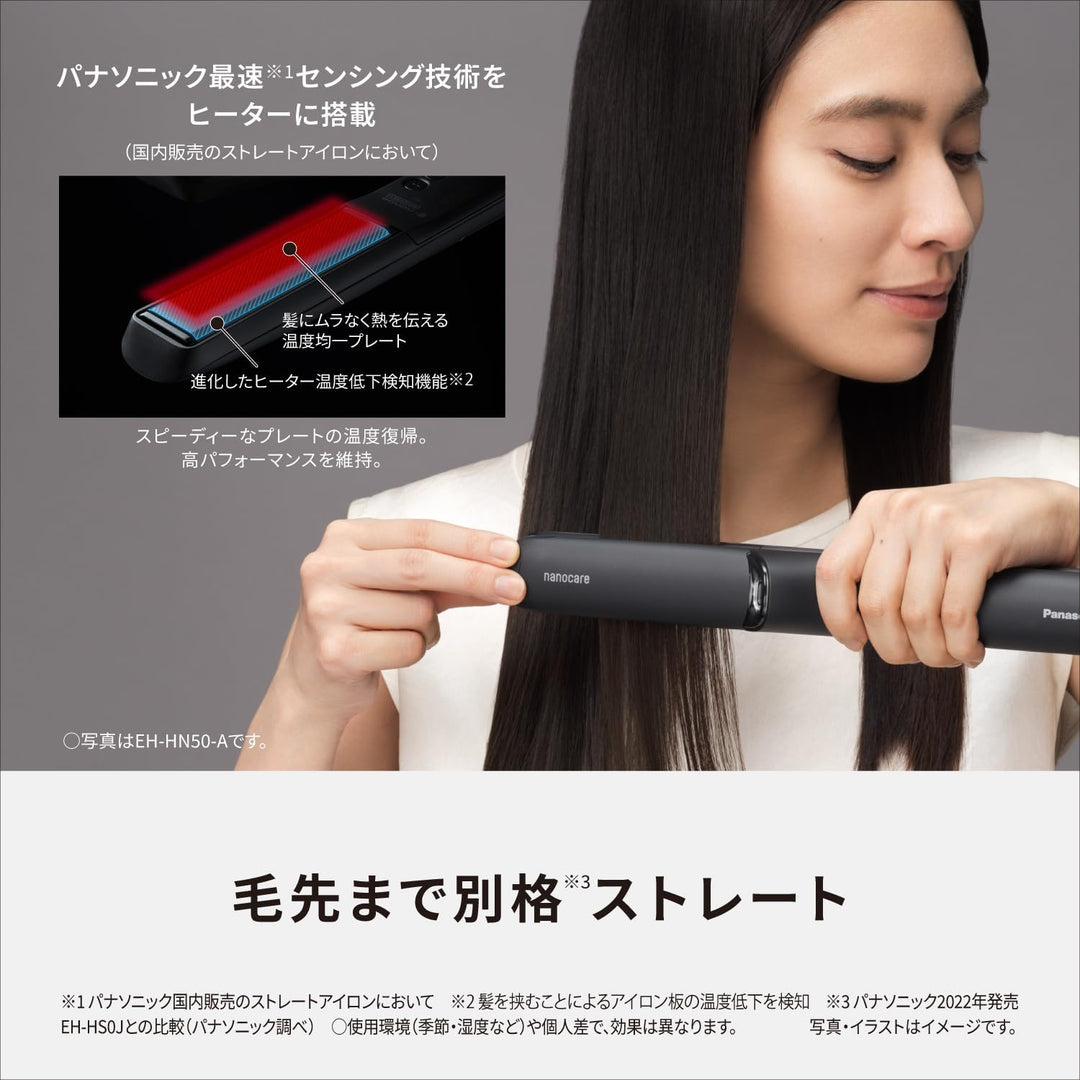 月額4,880円レンタルプラン：パナソニック ストレートアイロン ナノケア ヘアアイロン EH-HN50