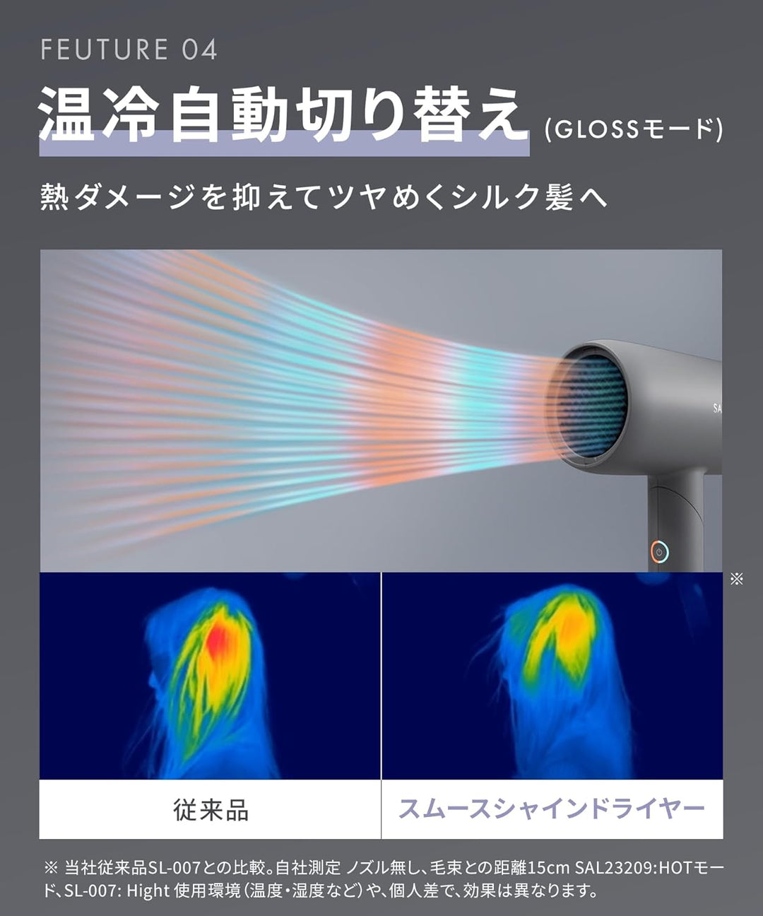 月額2,380円レンタルプラン：SALONIA スムースシャインドライヤー NiziUコラボ SAL24218NU プリズムパープル