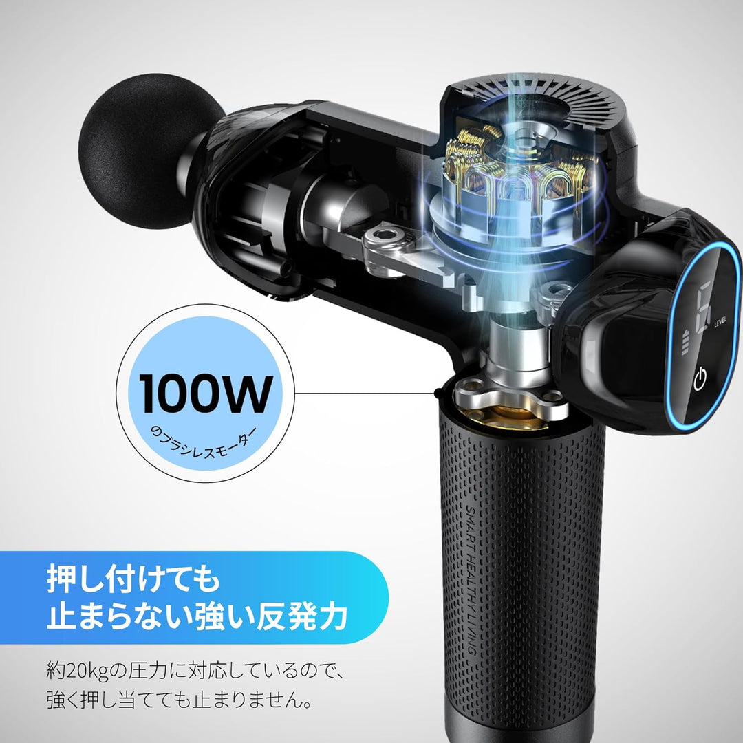 月額1,980円レンタルプラン：RENPHO Power ハンディガン マッサージガン R-C001 ブラック