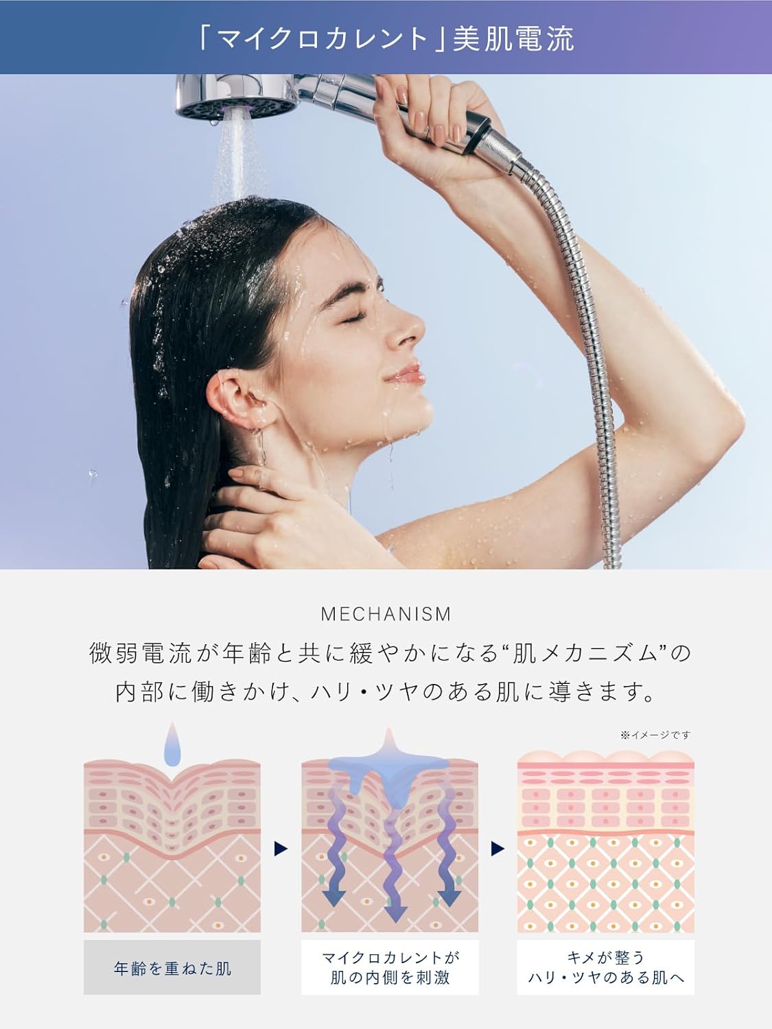 月額3,680円レンタルプラン：MYTREX HIHO FINE BUBBLE+e シャワー