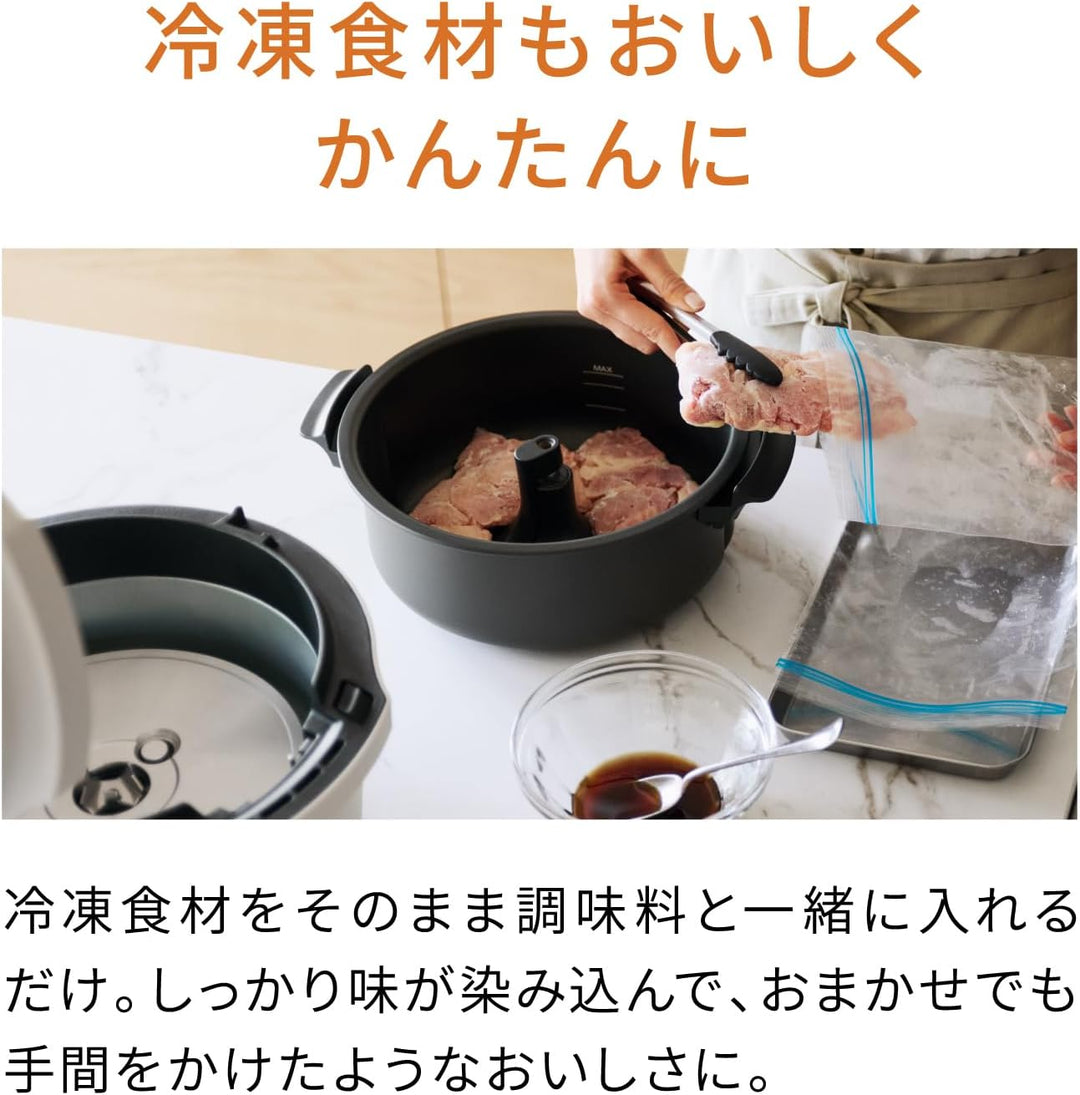 月額9,800円レンタルプラン：パナソニック 自動調理なべ オートクッカー ビストロ 調理家電 NF-AC700-H ライトグレージュ