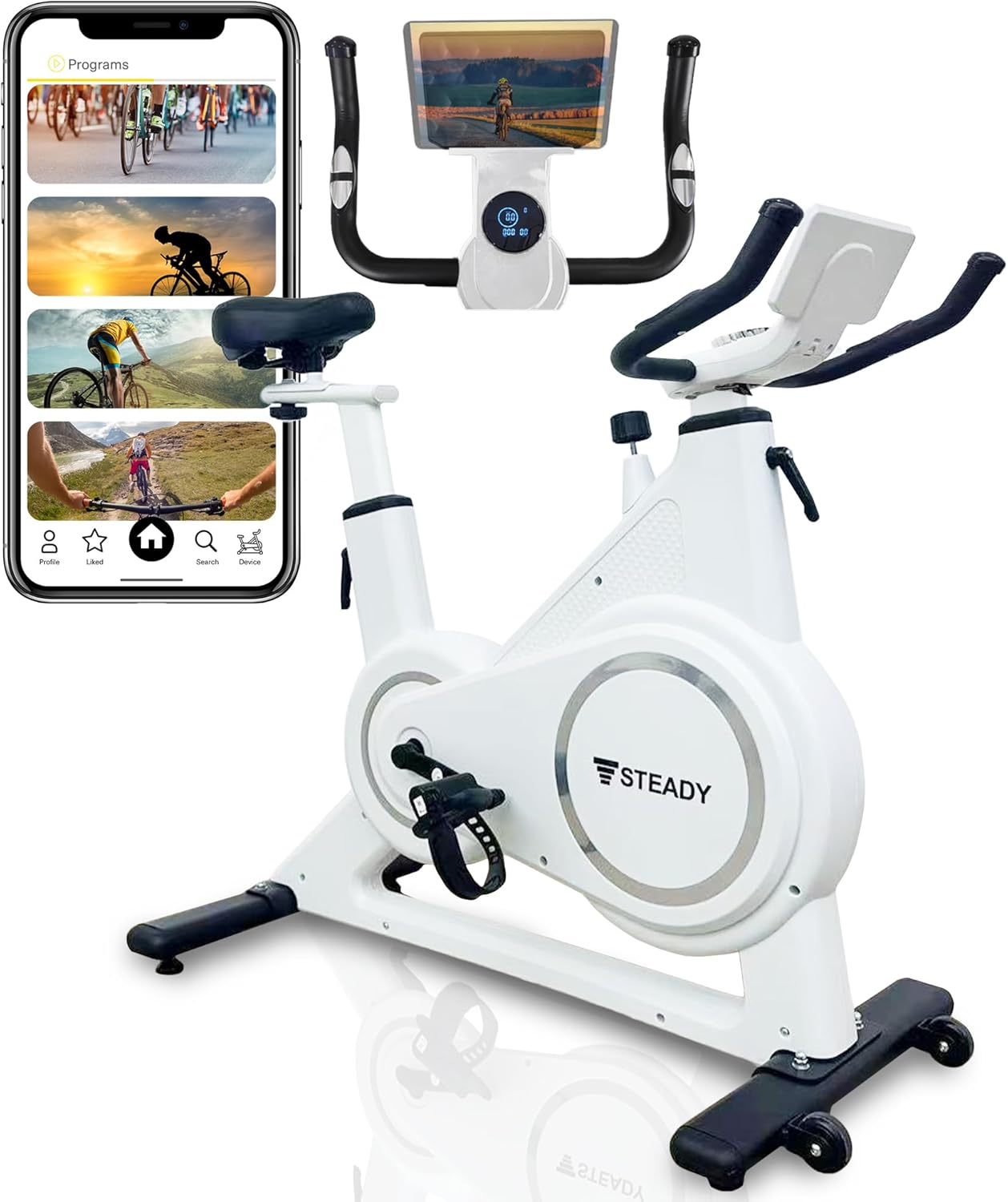 月額6,880円レンタルプラン：STEADY スピンバイクPlus エアロバイク 超