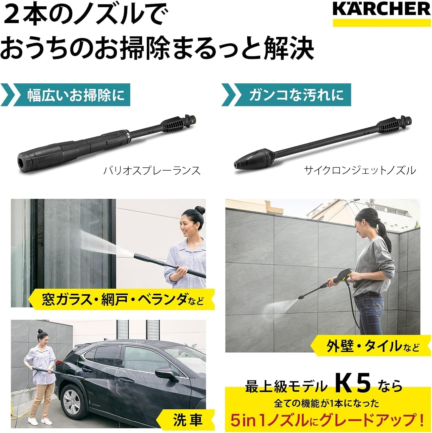 月額9,800円レンタルプラン：ケルヒャー 高圧洗浄機 K 4 プレミアム