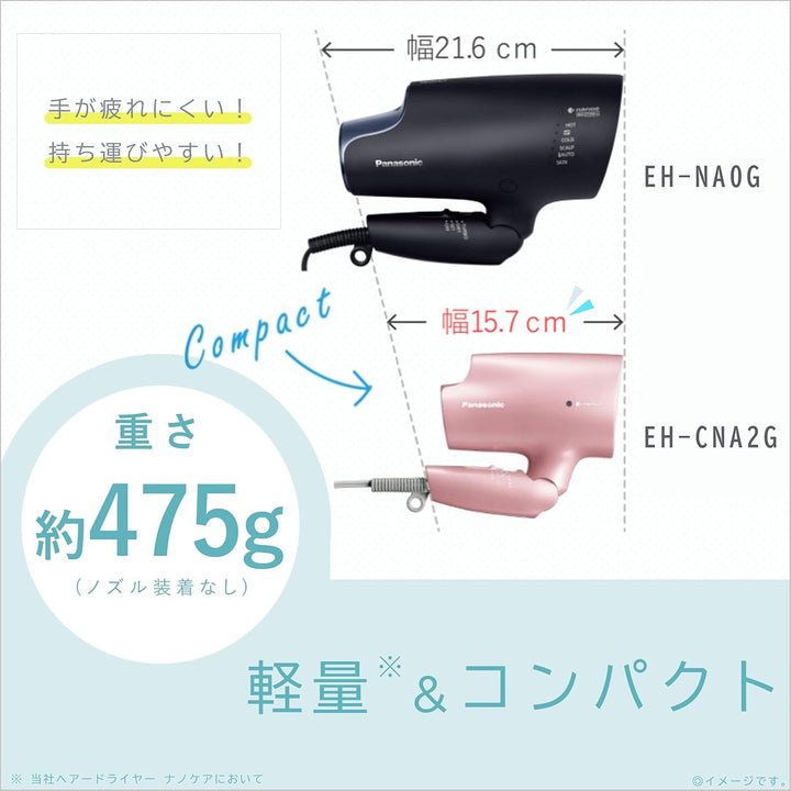 月額3,280円レンタルプラン：パナソニック ヘアドライヤー ナノケア EH-CNA2G-PP
