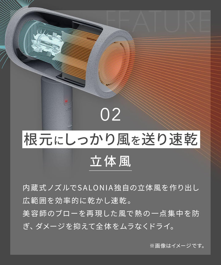 月額4,380円レンタルプラン： SALONIA エアトリートメントドライヤー SAL24211-BK