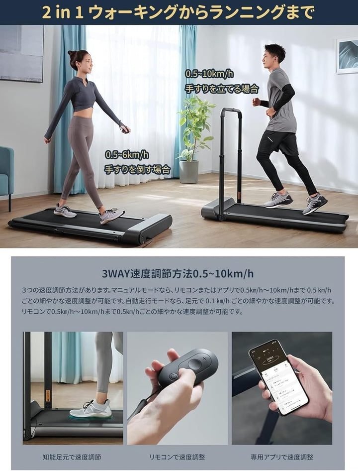 月額13,800円レンタルプラン：WalkingPad R1 Pro ルームランナー ブラック