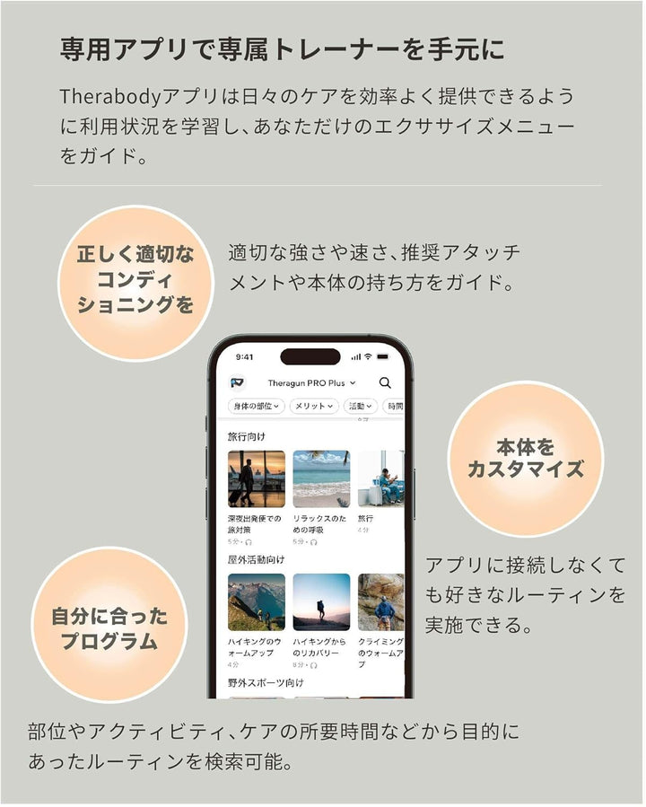 月額6,980円レンタルプラン：Therabody THERAGUN Sense マッサージガン ホワイト