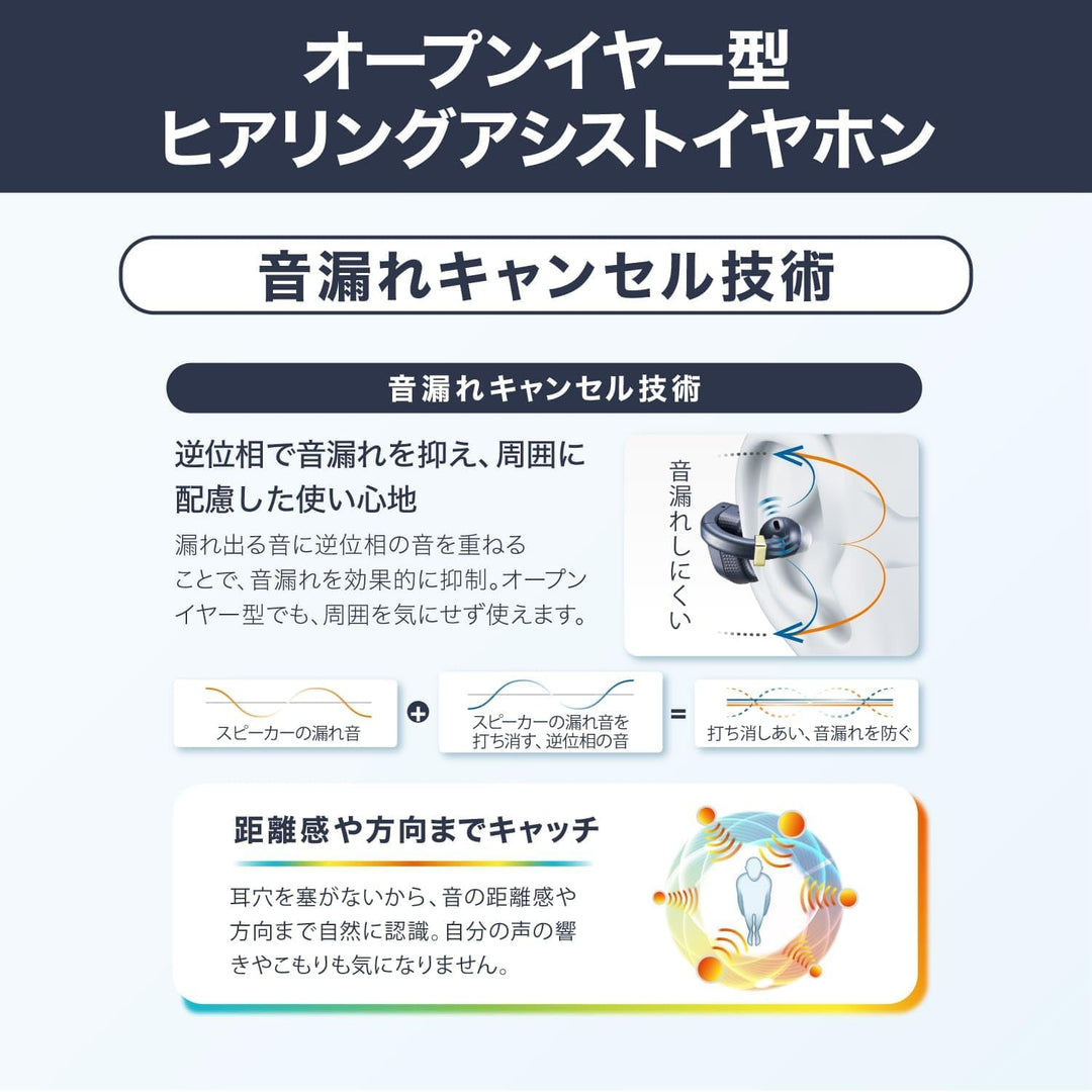 月額7,980円レンタルプラン：CASIO earU ヒアリングアシストイヤホン ワイヤレスイヤホン ER-100PT-WY / ER-100SH-WY / ER-100NPT-NB