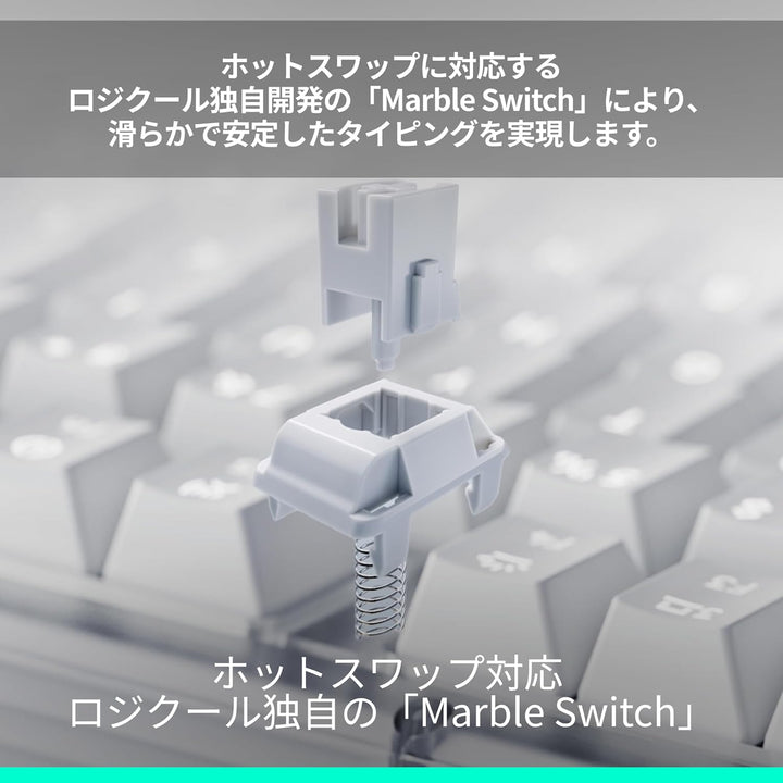 月額2,980円レンタルプラン：Logicool Alto Keys K98M ガスケット ワイヤレス メカニカルキーボード K98MOW