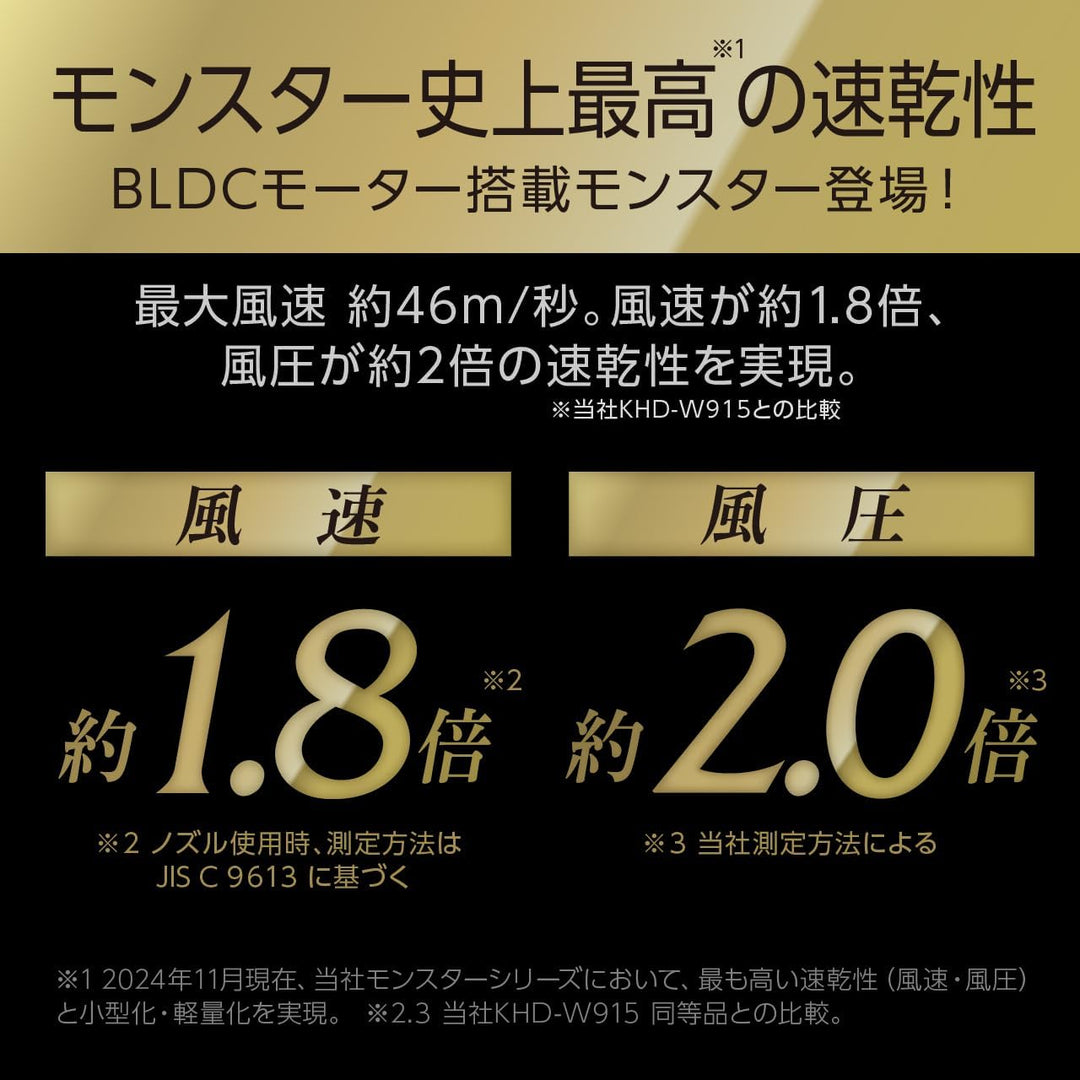 月額3,980円レンタルプラン：コイズミ BLDC ダブルファンドライヤー ヘアケア KHD-W996