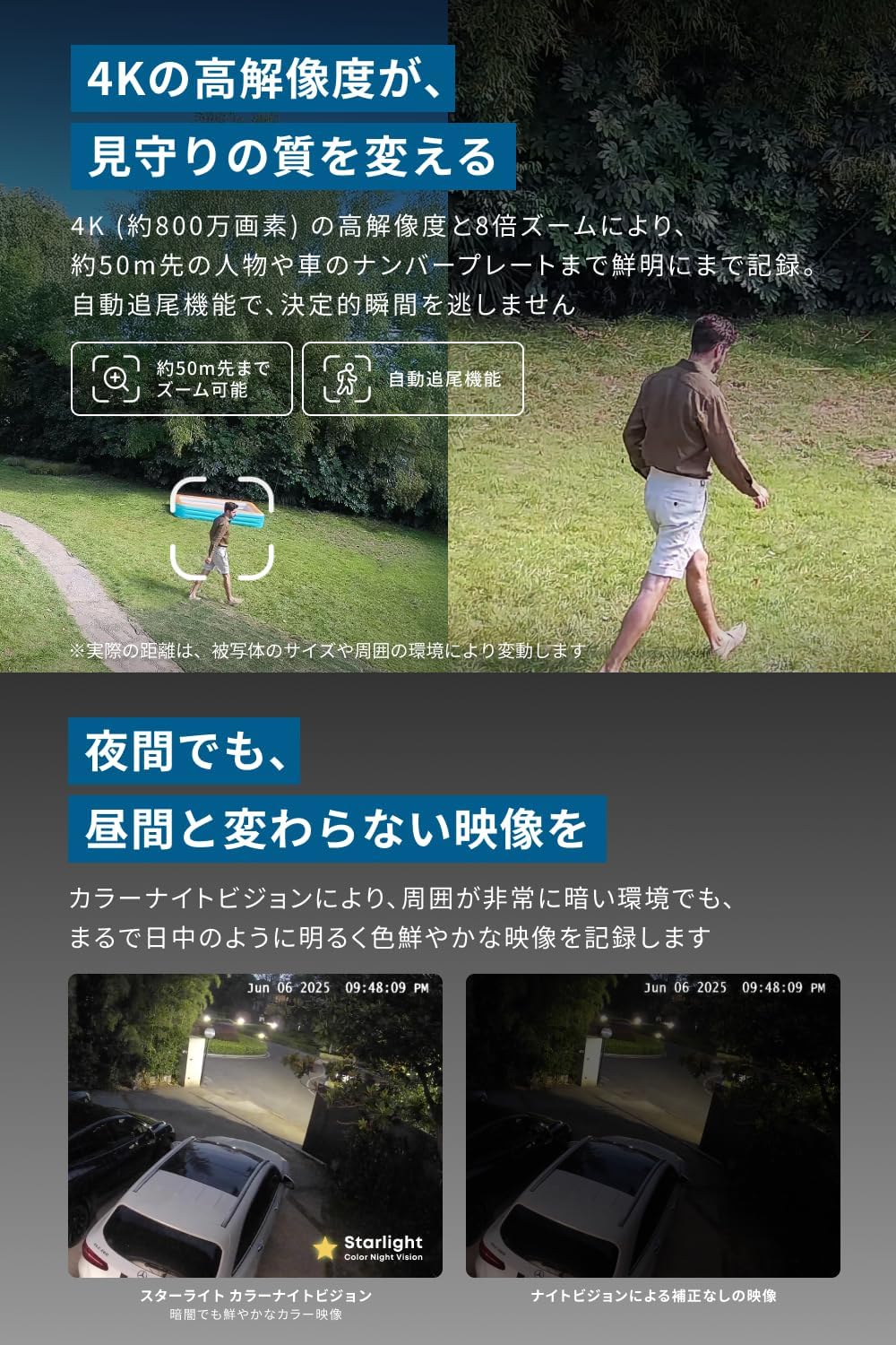 月額5,980~6,680円レンタルプラン：Eufy eufyCam S4 防犯カメラ 屋外カメラ T81723W1