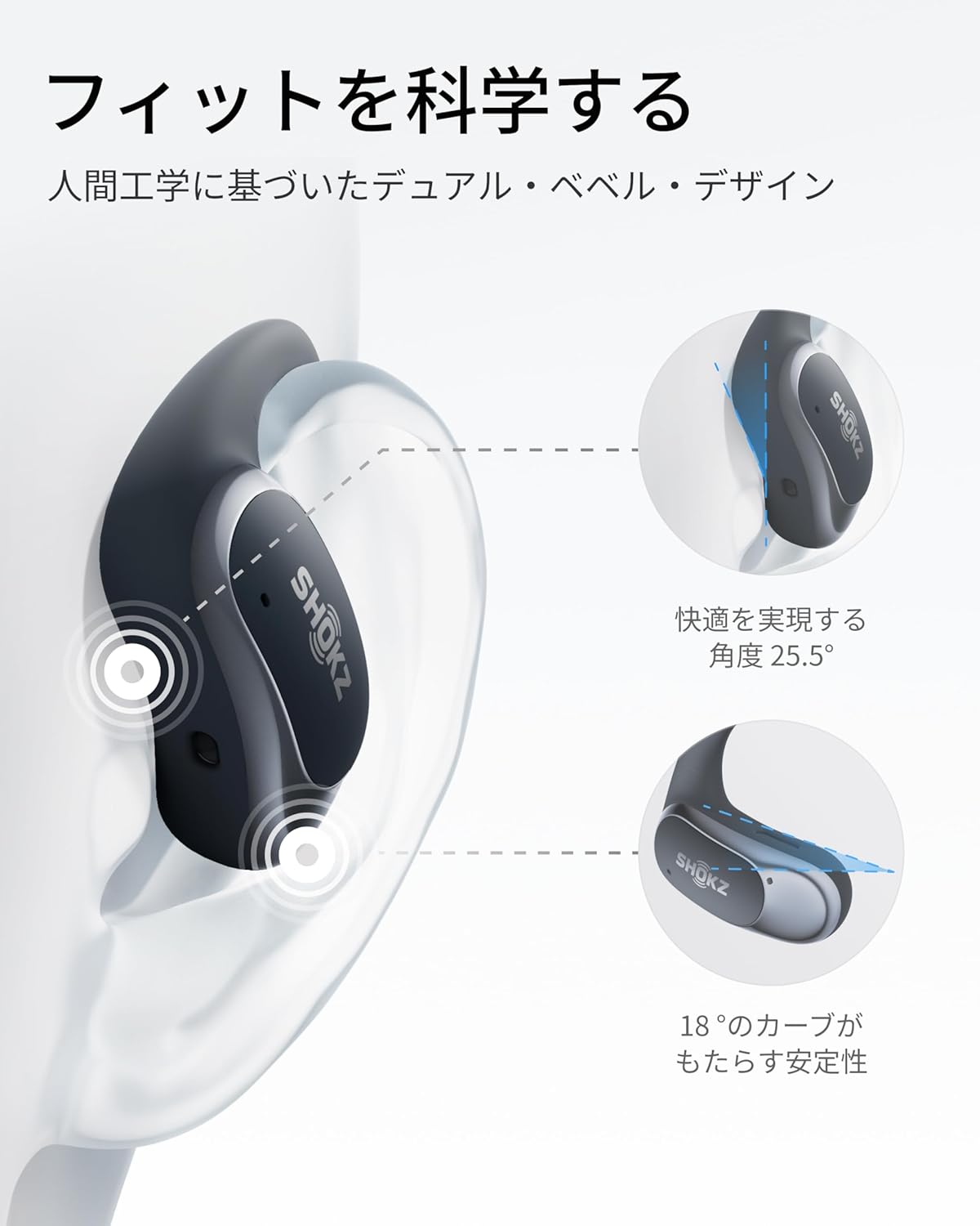 月額2,980円レンタルプラン：Shokz OpenFit Air オープンイヤー