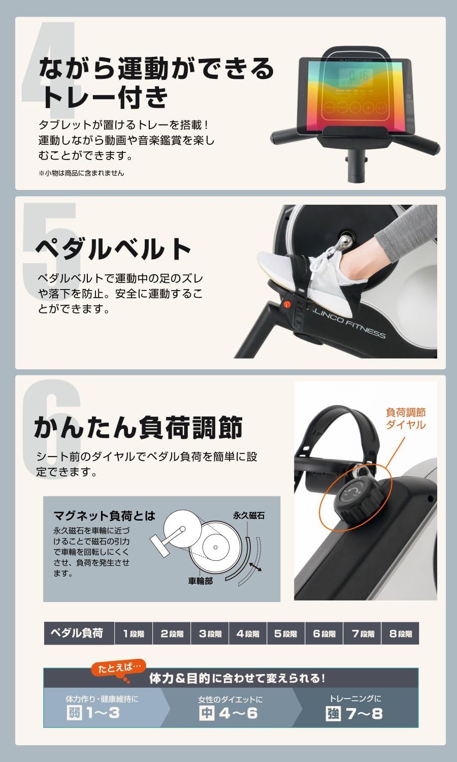 月額7,680円~8,800円レンタルプラン：アルインコ リカンベントバイク