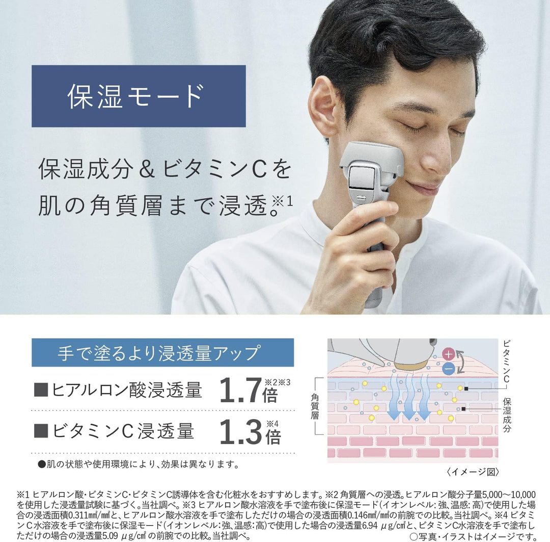 月額3,980円レンタルプラン：パナソニック ラムダッシュ スキンケアシェーバー 3枚刃 ES-MT22-S シルバー