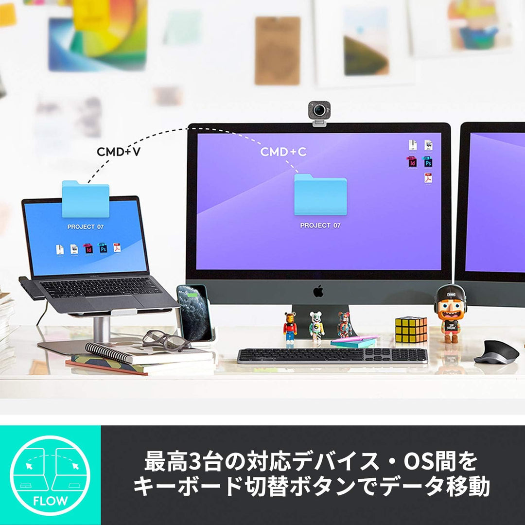 月額2,380円レンタルプラン：ロジクール MX KEYS for Mac アドバンスド ワイヤレス イルミネイテッド キーボード KX800M