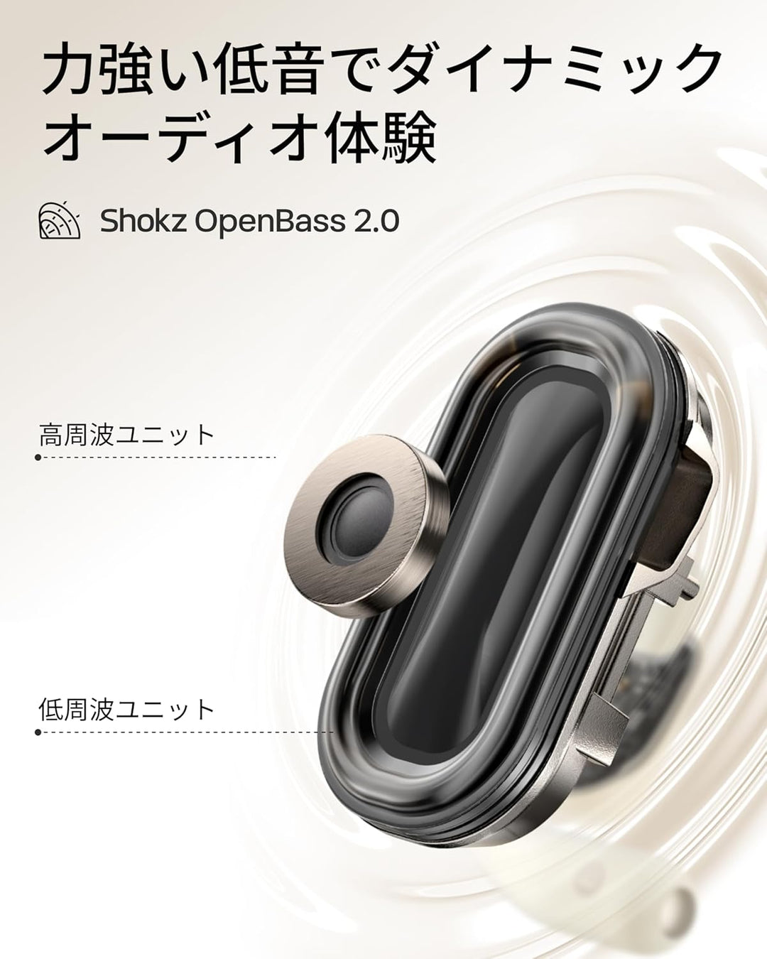月額3,880円レンタルプラン：Shokz OpenFit 2 オープンイヤーイヤフォン