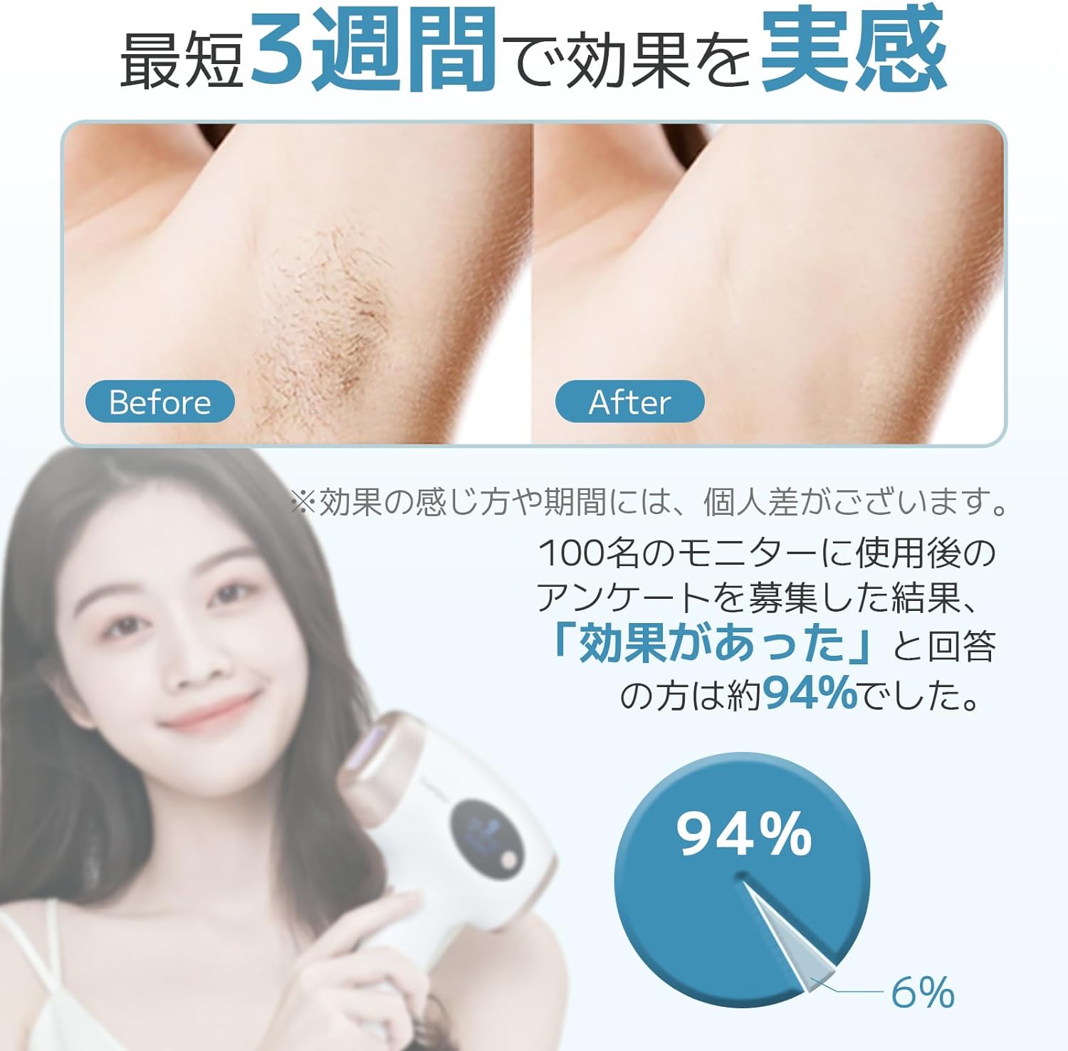 Sarlisi IPL光脱毛器 AI01 ホワイト/ゴールド　値段交渉あり 公式】脱毛初心者向けの入門級として、お手頃価格で高機能な脱毛