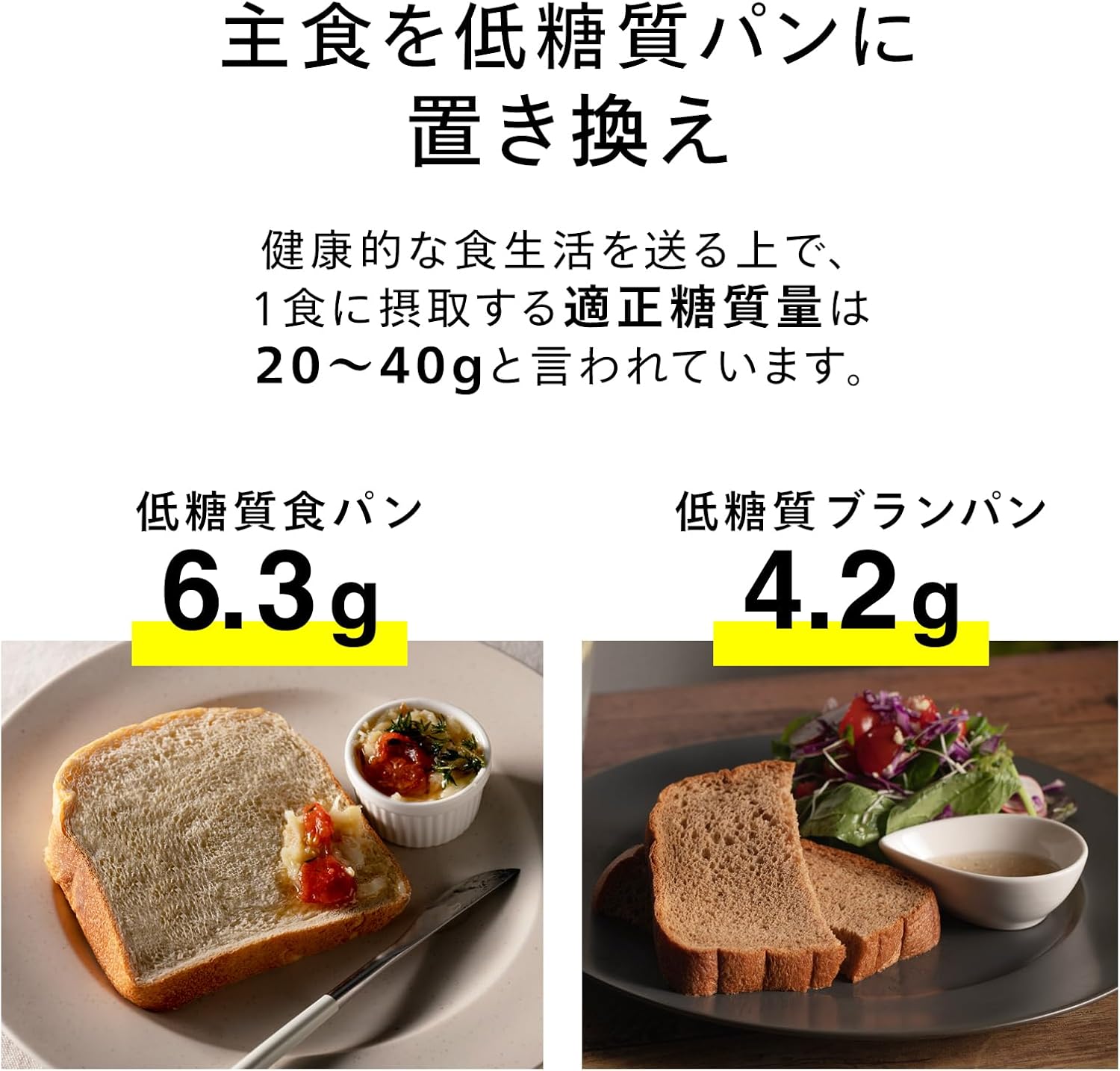 月額2,380円レンタルプラン：ツインバード 低糖質パン