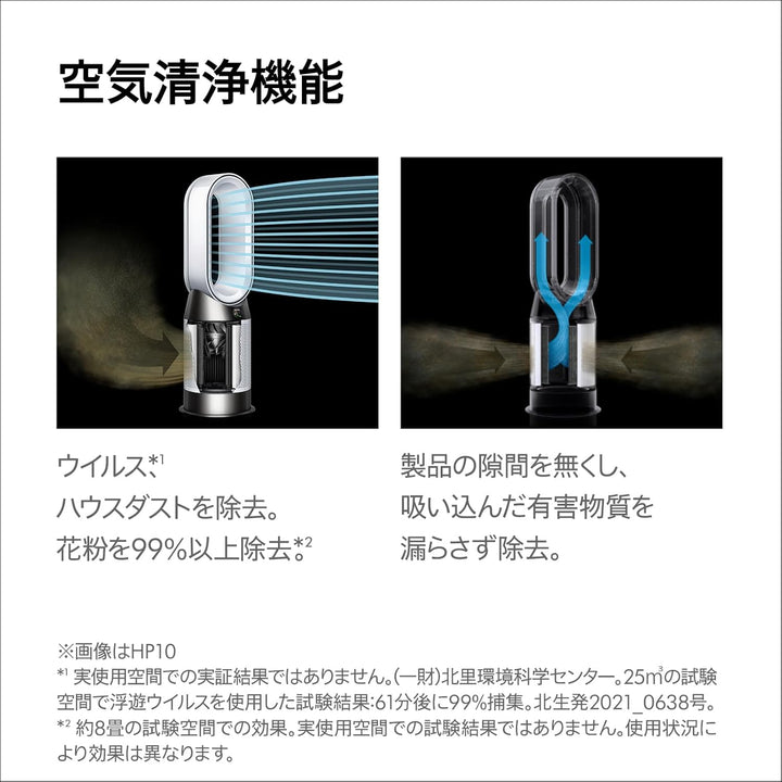 月額9,800円レンタルプラン：Dyson Purifier Hot+Cool HP2 De-NOx 空気清浄機 HP12 WG