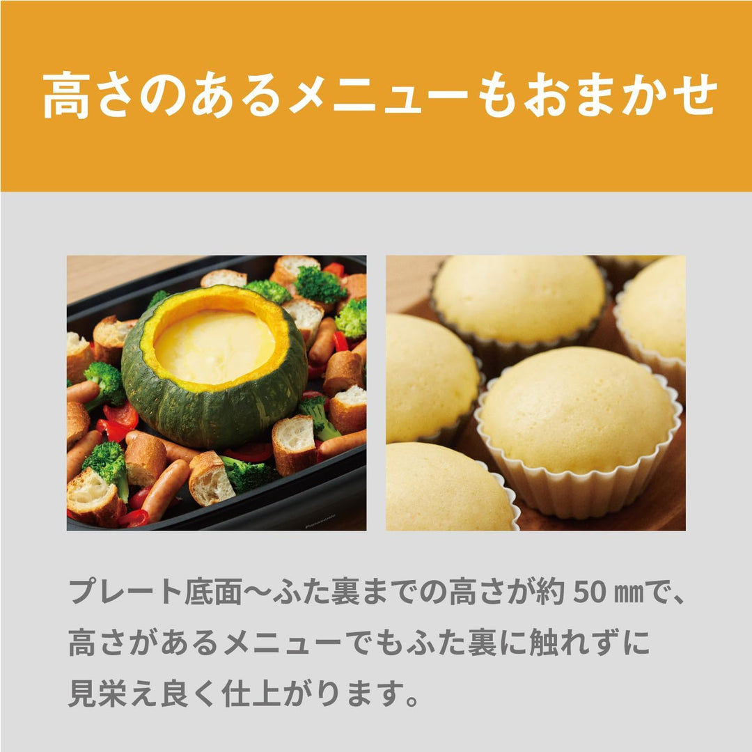 月額3,380円レンタルプラン：パナソニック ホットプレート 調理家電 NF-HM310-K ブラック