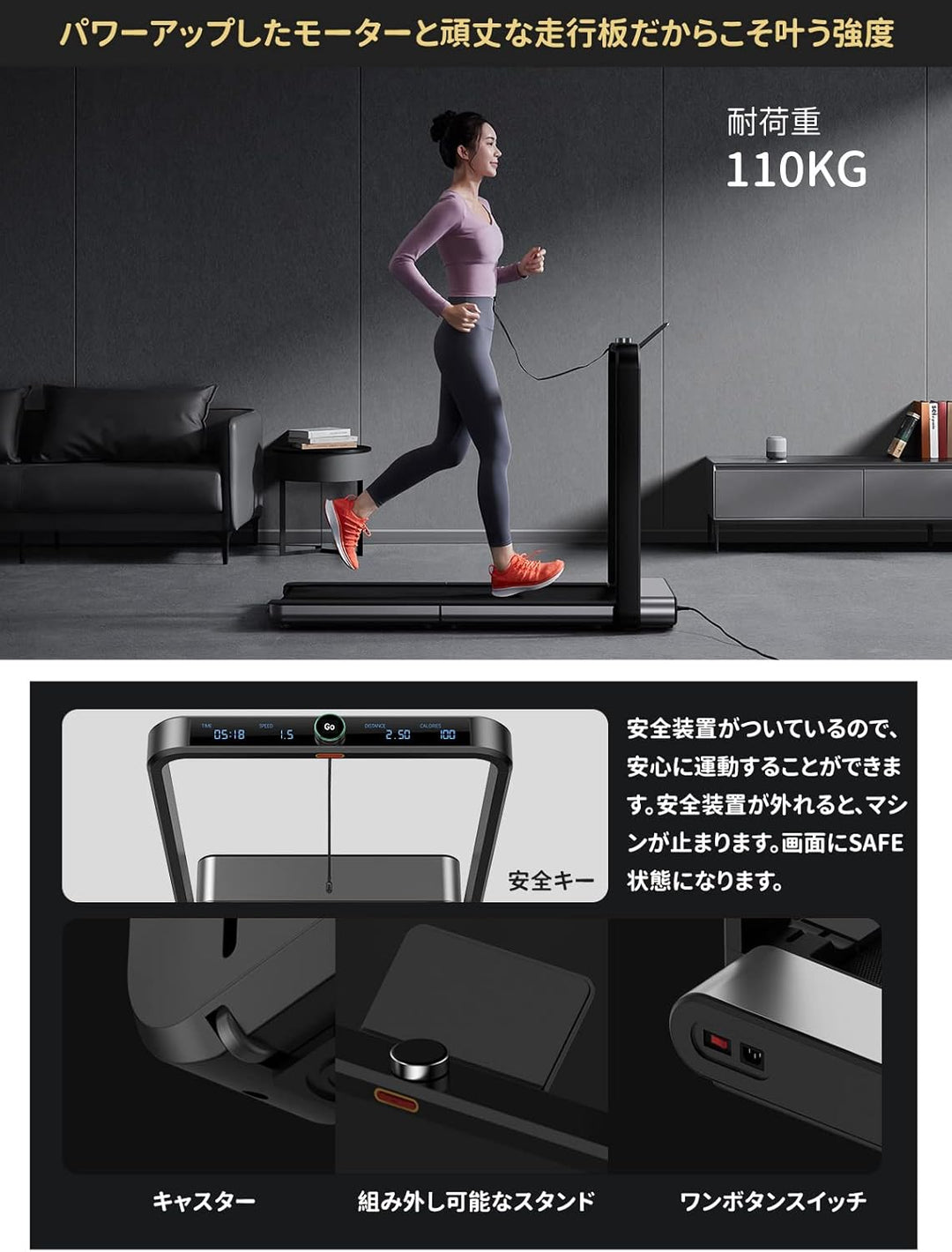 月額16,800円レンタルプラン：WalkingPad X21 ルームランナー ブラック