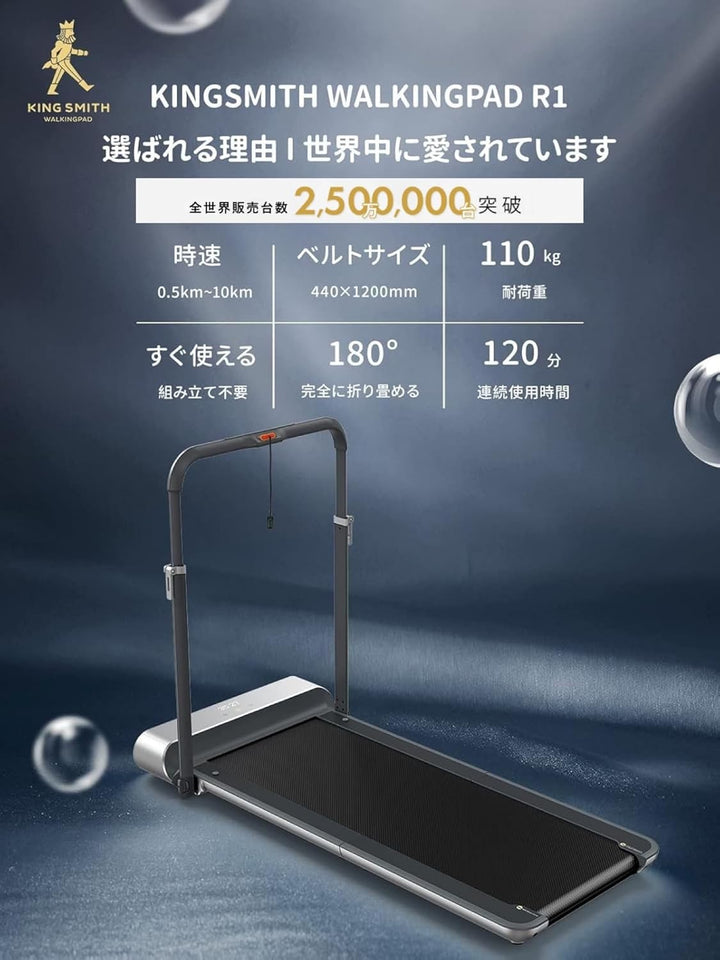 月額13,800円レンタルプラン：WalkingPad R1 Pro ルームランナー ブラック
