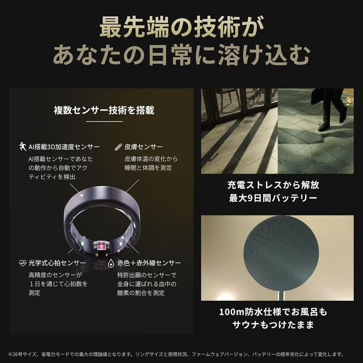 月額5,980円レンタルプラン：SOXAI RING 1.1 スマートリング シルバー