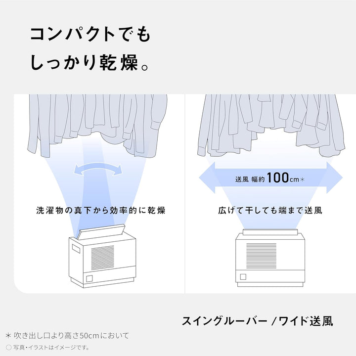 月額3,980円レンタルプラン：パナソニック デシカント方式 衣類乾燥除湿機 F-YZXJ60B-W