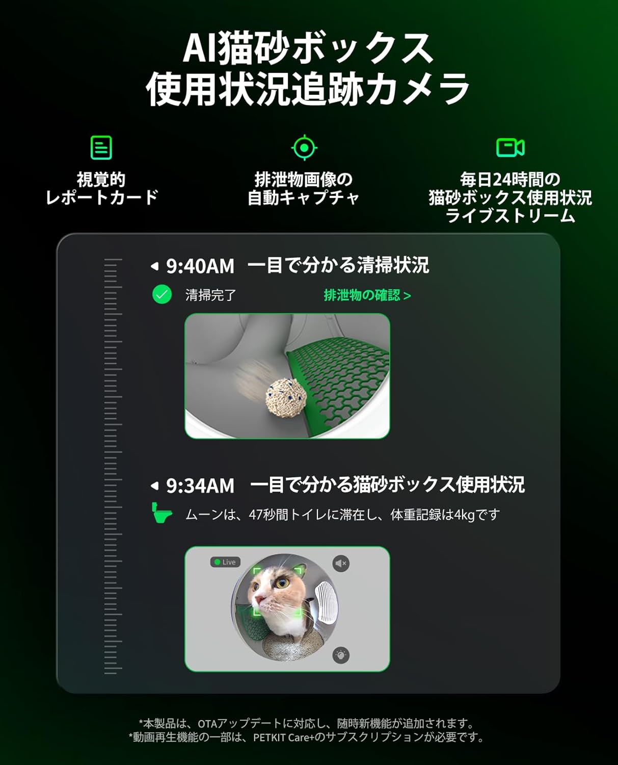 月額16,800円レンタルプラン：PETKIT PUROBOT MAX PRO カメラ付き自動