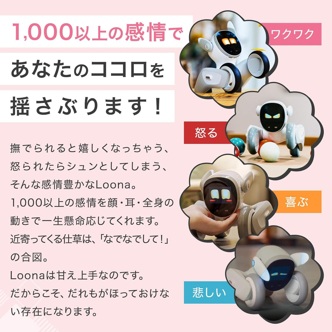 月額12,800円レンタルプラン：Loona Blue ペットロボット AIロボット