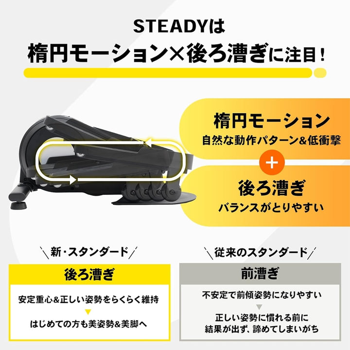 月額2,380円レンタルプラン：STEADY ステッパー ST153 ブラック