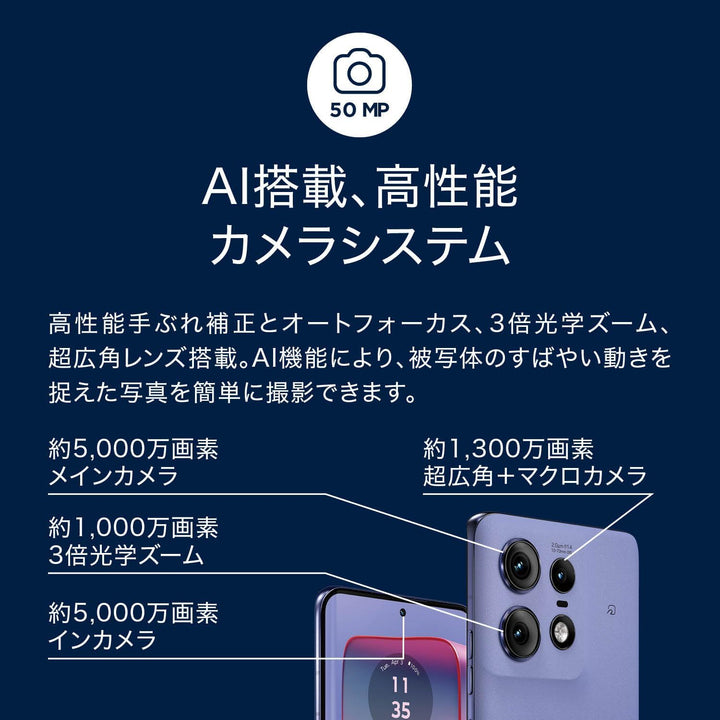 月額8,800円レンタルプラン：モトローラ edge 50 pro スマートフォン スマホ PB1K0000JP / PB1K0001JP