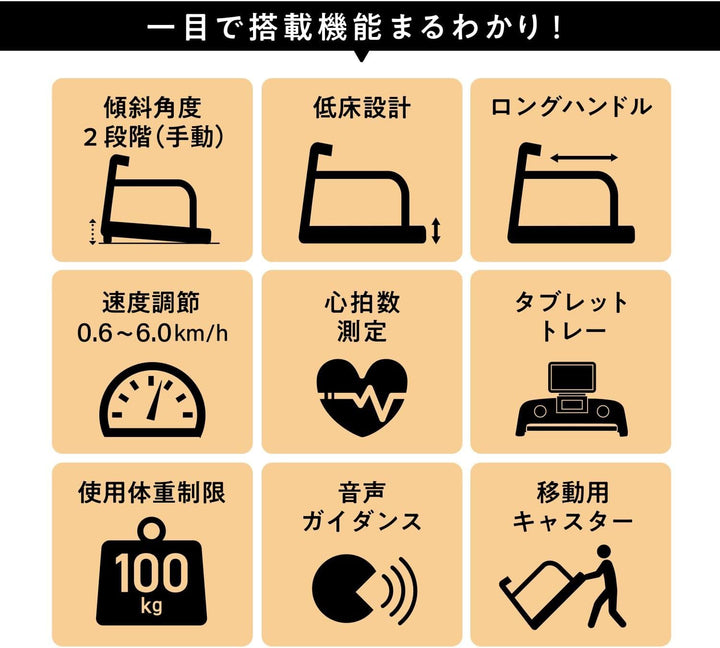 月額8,800円レンタルプラン：ALINCO ALFITS ハンドレールウォーカー ルームランナー AFW4925W ホワイト