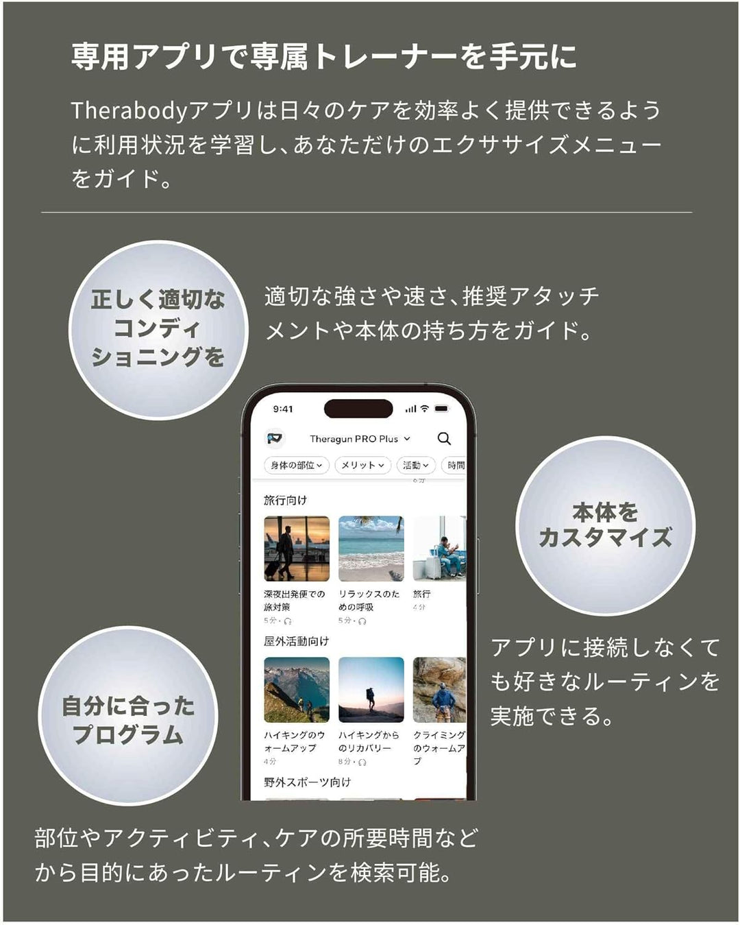 月額15,800円レンタルプラン：Therabody THERAGUN PRO Plus マッサージガン ブラック