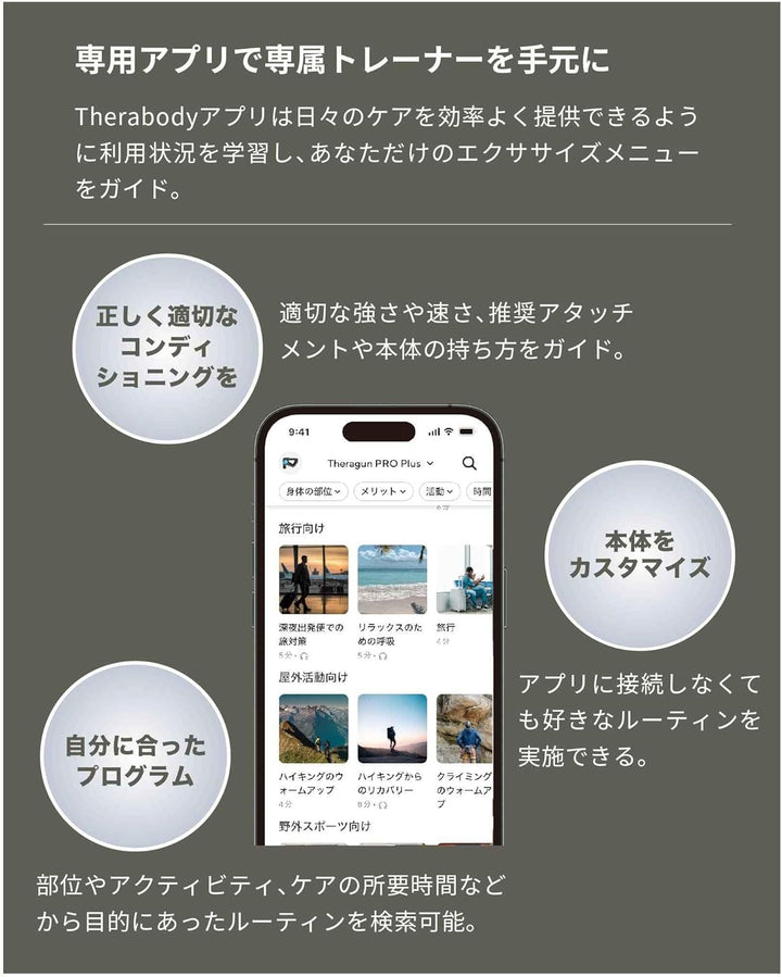 月額15,800円レンタルプラン：Therabody THERAGUN PRO Plus マッサージガン ブラック