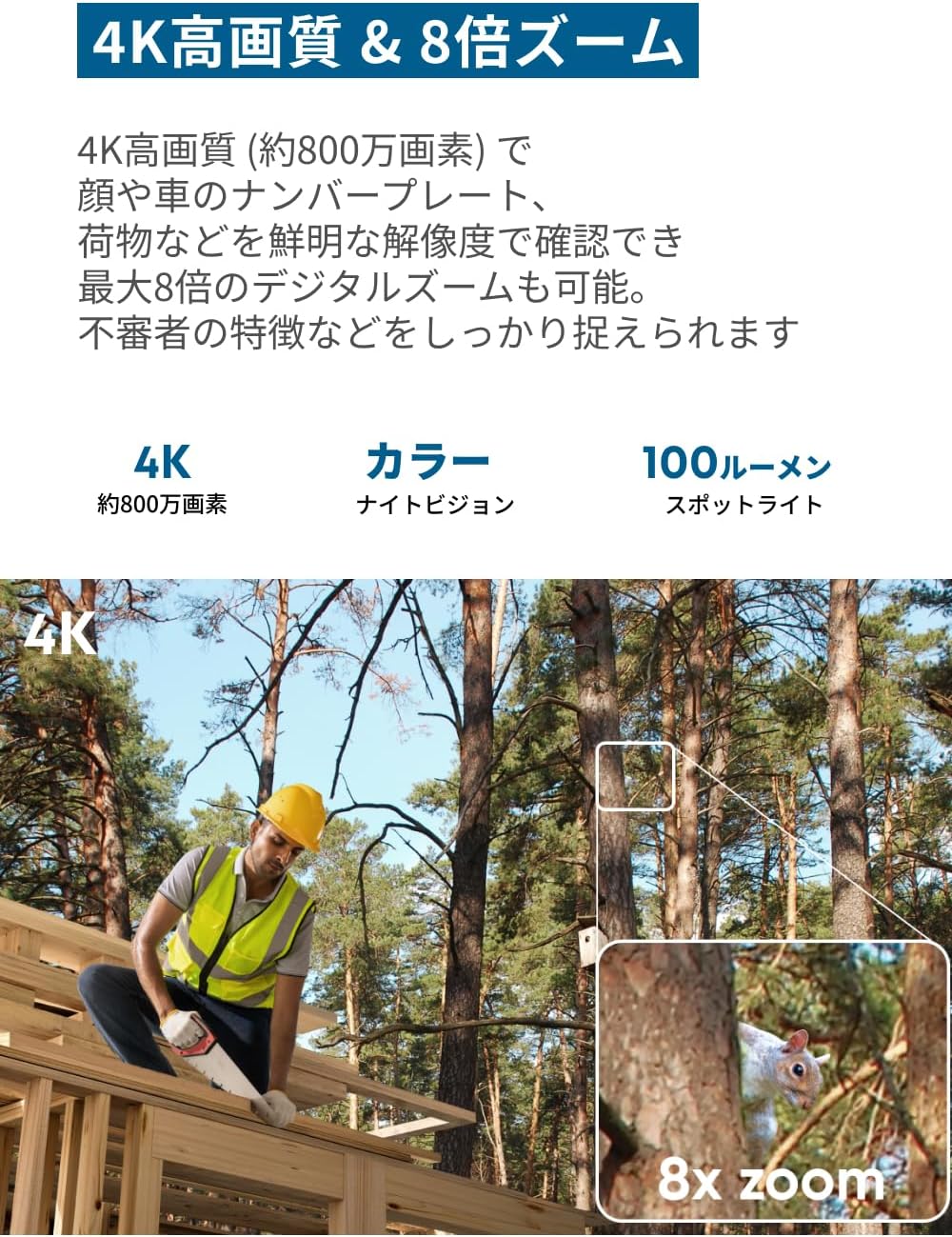 月額5,980円レンタルプラン：Eufy 4G LTE Cam S330 防犯カメラ 屋外カメラ T86P2521