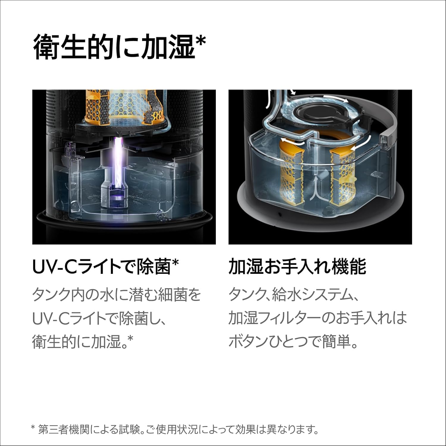 月額8,800円レンタルプラン：Dyson Purifier Humidify+Cool 加湿空気