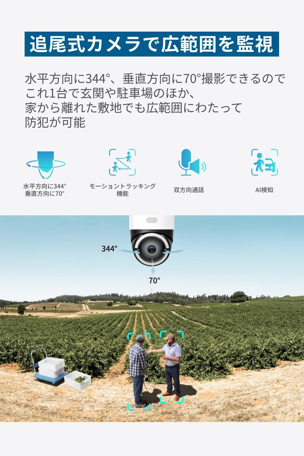 月額5,980円レンタルプラン：Eufy 4G LTE Cam S330 防犯カメラ 屋外カメラ T86P2521