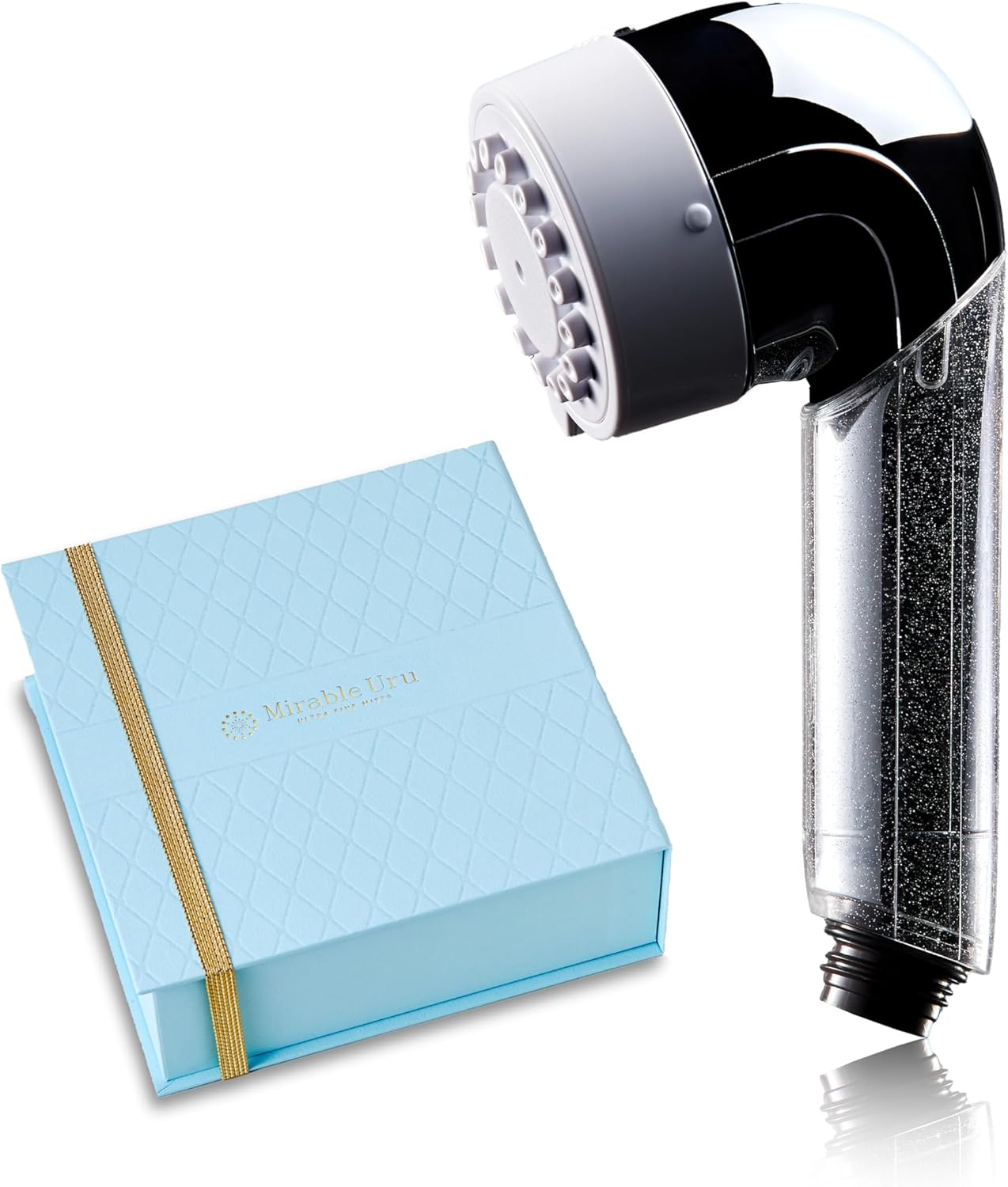 Mirable Lye ブラック シャワーヘッド ミラブルシリーズ：ウルトラファインバブル生成シャワーヘッド