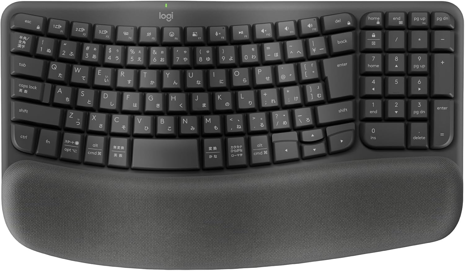 月額1,980円レンタルプラン：ロジクール WAVE KEYS エルゴノミック