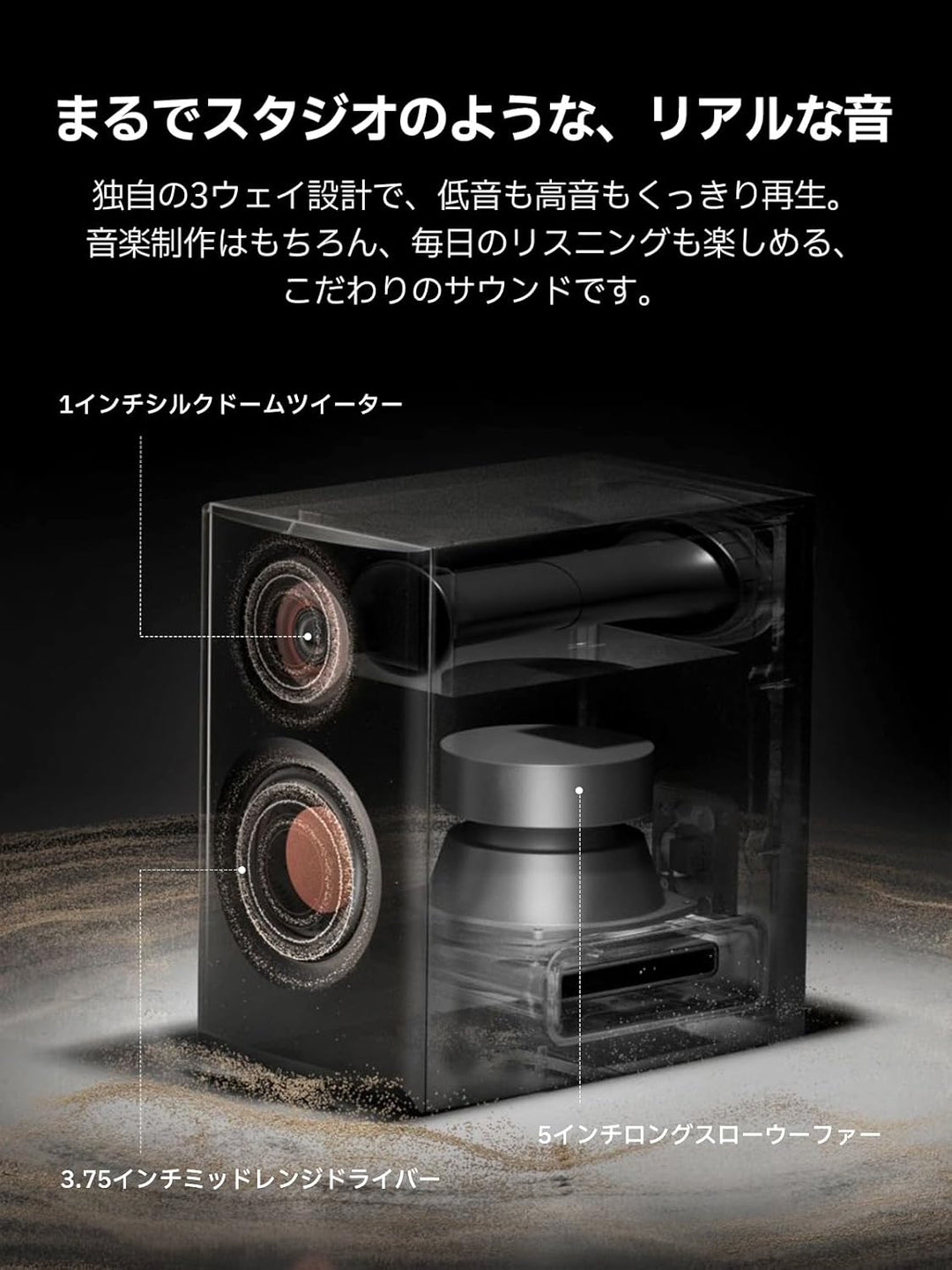 月額5,680円レンタルプラン：Edifier MR5 モニタースピーカー ED-MR5-BK ブラック